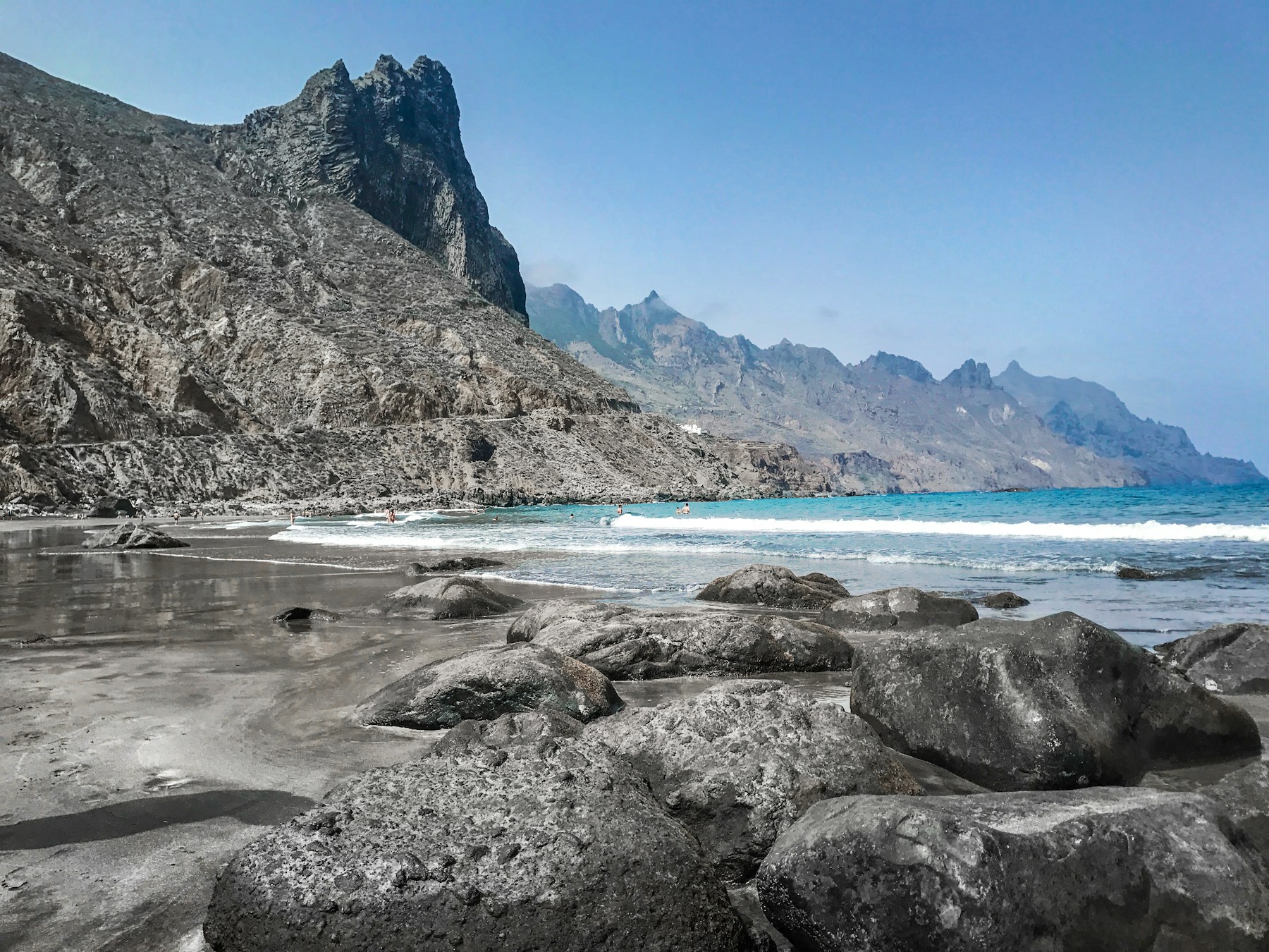 Costa volcánica de Benijo en el norte de Tenerife